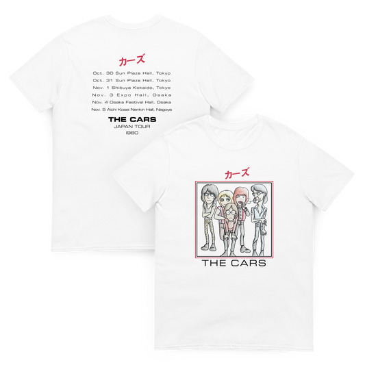 The Cars White  The Cars Unisex Shirt 2 Sided